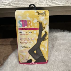 Star Power Spanx Shaping Tights Heathered Blue Gray Size A NEW
